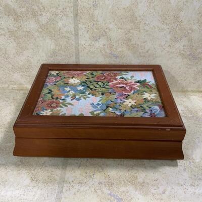 -287- VINTAGE | Three Lined Wood Boxes | Hand Painted