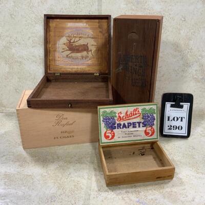 -290- VINTAGE | Four Boxes | Cigar | Whisky