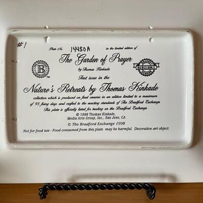 Thomas Kincaid "In the Garden of Prayer" Plate