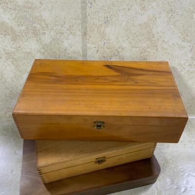 -292- VINTAGE | Three Wood Boxes | Alpha Medical Equipment