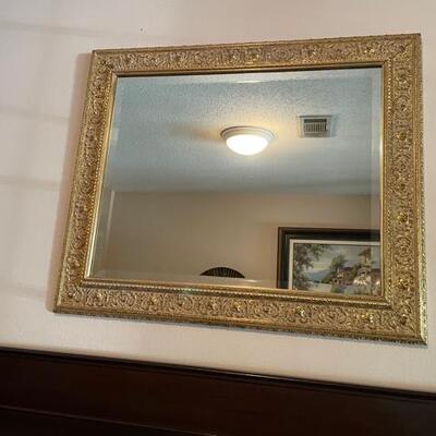 **Vintage Bevelled Glass Mirror