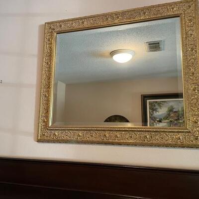 **Vintage Bevelled Glass Mirror