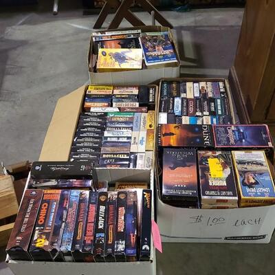 5 Boxes of VHS Tapes -Item #494