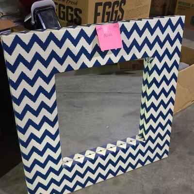 Canvas Covered Mirror -Item #499