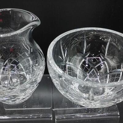 #91 Signed Crystal Sugar/Creamer Bowl & More