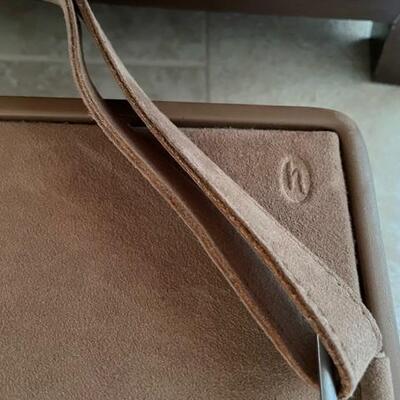 **Suede Hartmann Luggage Train Case