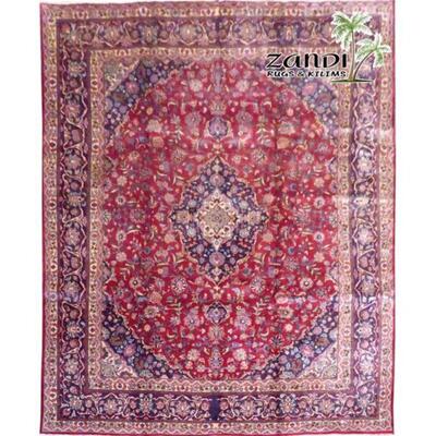 Traditional Red Wool Persian Rug 12'8