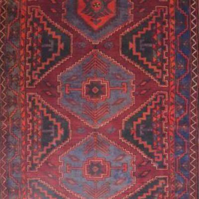 Persian hamedan Vintage Rug 12'6
