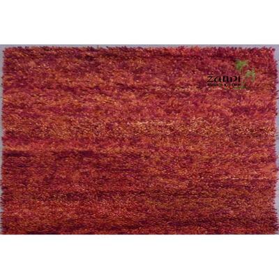 Indian Shaggy design wool/cotton rug 7'6