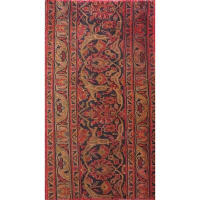 Persian mashhad Vintage Rug 3'5