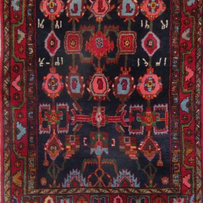 Persian hamedan Vintage Rug 4'9