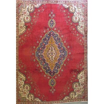 Persian tabriz Vintage Rug 12'6