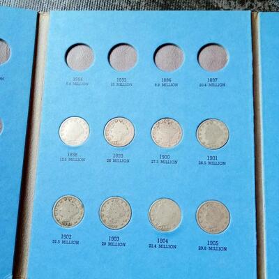 LOT 28  LIBERTY HEAD NICKEL COLLECTION IN COIN BOOK