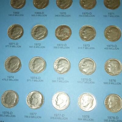 LOT 30  ROOSEVELT DIMES NUMBER TWO STARTING 1965