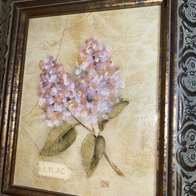 #99 Set Of (4) Stunning Floral Wall Art 