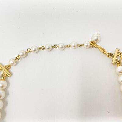 FAUX PEARL CHOKER NECKLACE