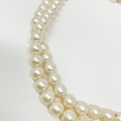 FAUX PEARL CHOKER NECKLACE