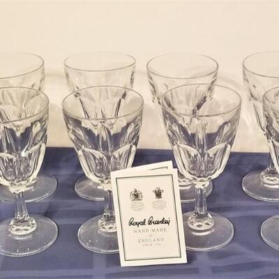 Lot #55  Lot of 12 Crystal Goblets - They match Lot #30