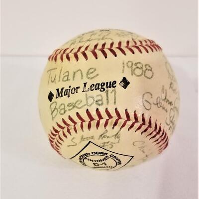 Lot #57   Signed TULANE baseball - 1988 NCAA Team