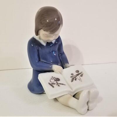 Lot #58  Bing & Grondahl Figure - Girl reading a Book