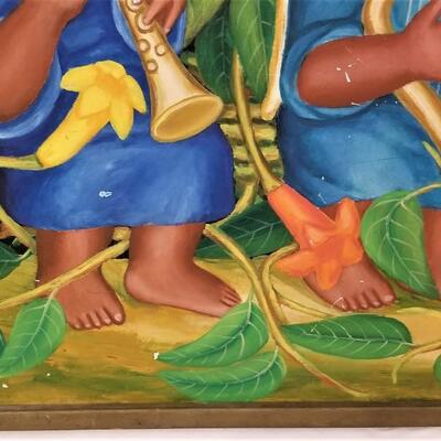 Lot #64  Oil on Canvas "Angel Band"  - Central America art