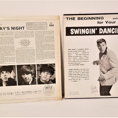 Lot #68  Two Original LPs - Beatles "Hard Day's Night" and "Twist with Chubby Checker"