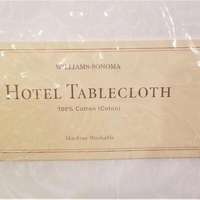 Lot #71  Williams-Sonoma Hotel Tablecloth - new in package