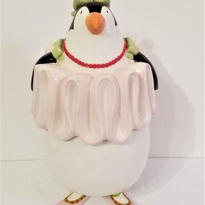 Lot #73  Patience Brewster Penguin Ballerina Cookie Jar