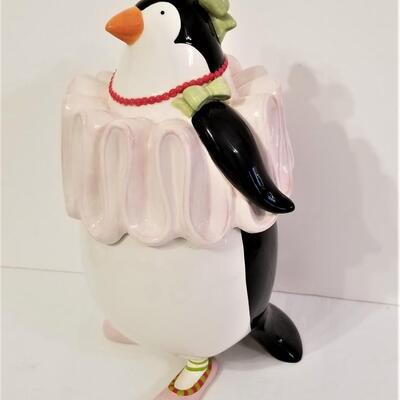 Lot #73  Patience Brewster Penguin Ballerina Cookie Jar