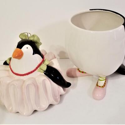 Lot #73  Patience Brewster Penguin Ballerina Cookie Jar