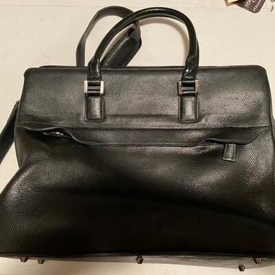 Mimi DiCarlo Black Leather Tote