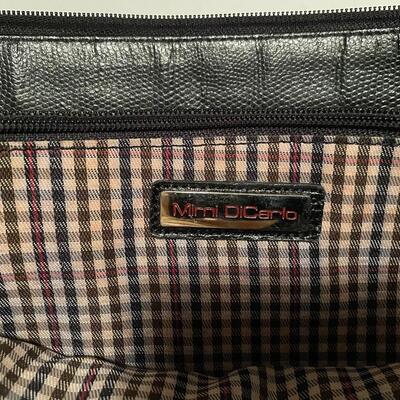 Mimi DiCarlo Black Leather Tote