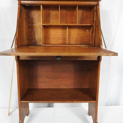 Small  Childs Oak Secretary Desk