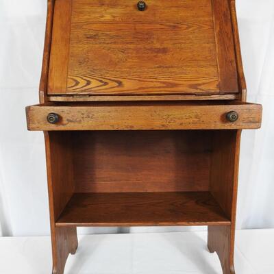 Small  Childs Oak Secretary Desk