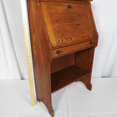 Small  Childs Oak Secretary Desk