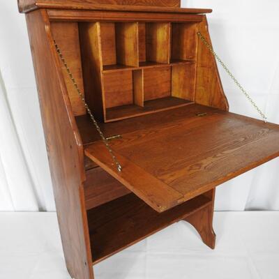 Small  Childs Oak Secretary Desk