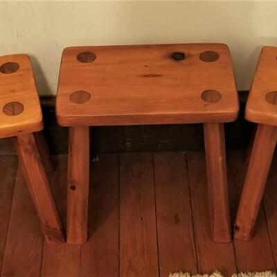 Lot #81  Three Pine Stools