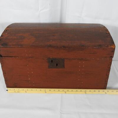 Antique Dome Top Mini Treasure Chest