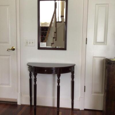 F400 Bombay 2 pc Mirror and Demilune Table 