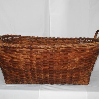 Antique large laundry basket