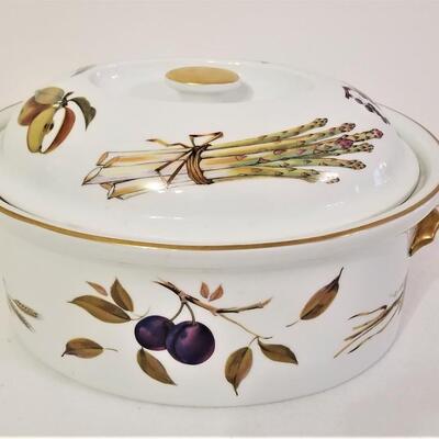 Lot #89  Royal Worcester "Evesham"  Large Covered Tureen