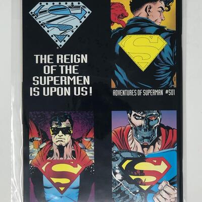DC, Reign of the Supermen SUPERMAN 22 man of steel bonus poster