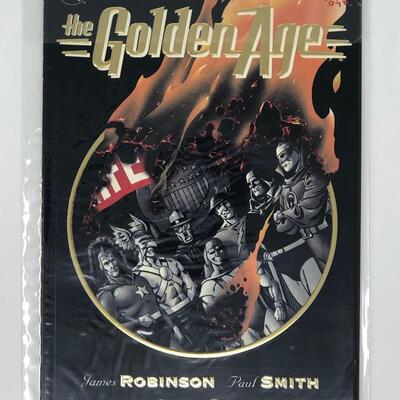 DC, THE GOLDEN AGE elseworlds embossed cover 