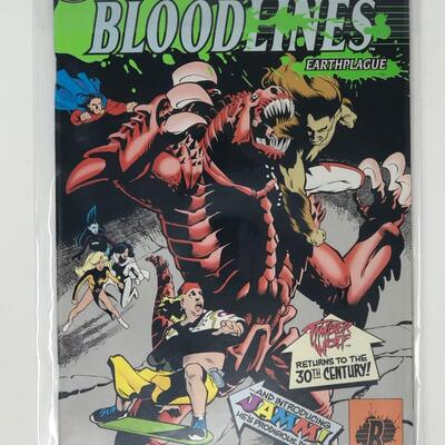 DC, LEGION of superheroes annual 4 bloodlines earthplague