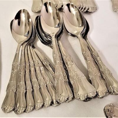 Lot #95  Large Set of Stainless Flatware - 18/10 China