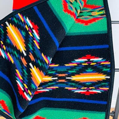 Lot 175  Pendleton Native American Pattern Reversible Crib Blanket