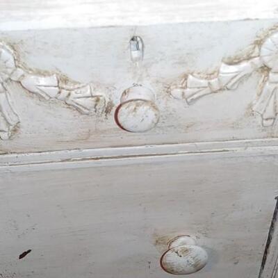 #117 Antique Painted Mahogany Haverty Chest