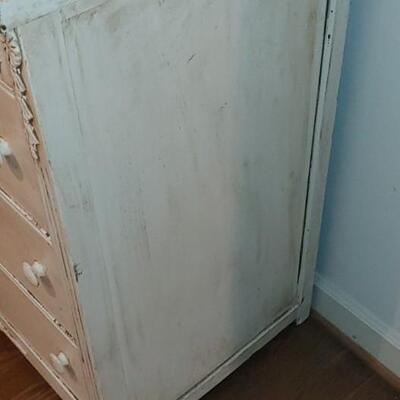 #117 Antique Painted Mahogany Haverty Chest