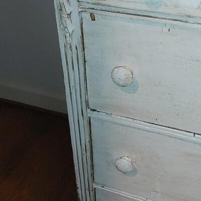 #117 Antique Painted Mahogany Haverty Chest