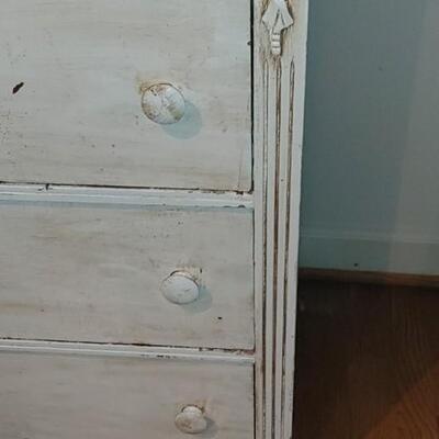 #117 Antique Painted Mahogany Haverty Chest